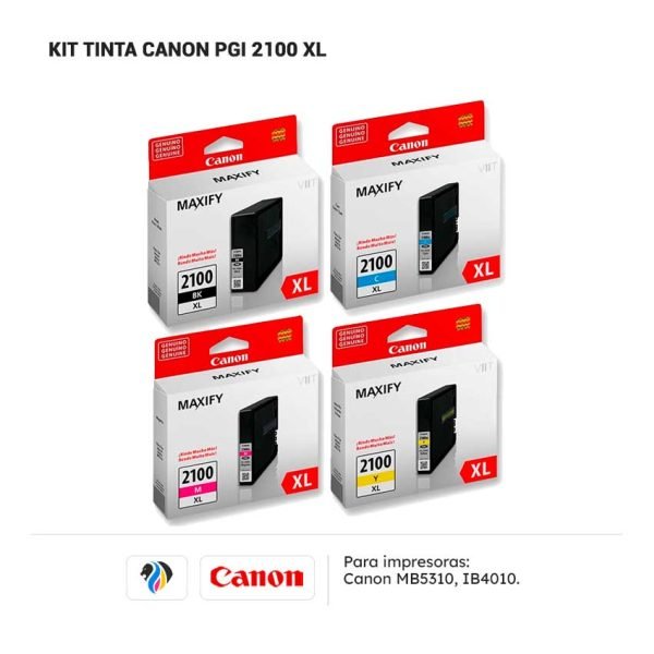 Kit Tinta Canon PGI 2100 XL para impresora 5310 4010