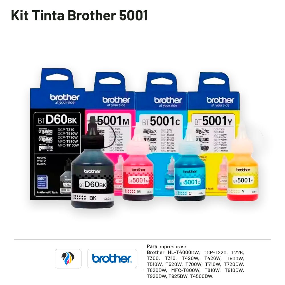 KIT TINTA BROTHER 5001