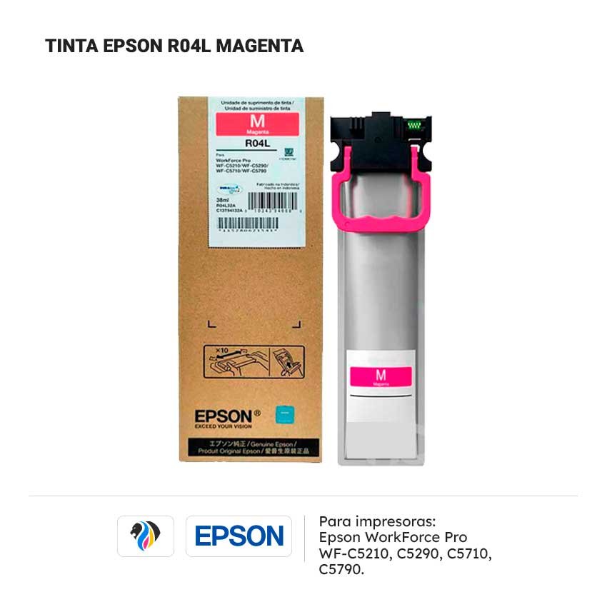 TINTA EPSON R04L MAGENTA PARA C5210 5290
