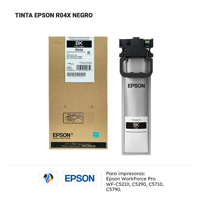 TINTA EPSON R04X NEGRO PARA C5210 5290