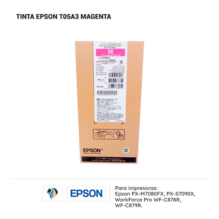 Tinta Epson T05A3 magenta