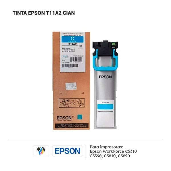 Tinta Epson T11A2 Cian