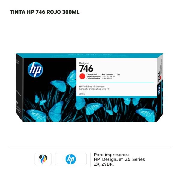TINTA HP 746 ROJO 300ML PARA Z9DR
