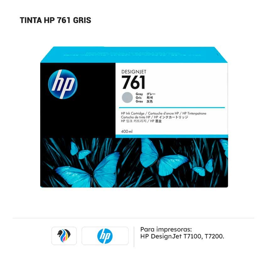 Tinta HP 761 Gris