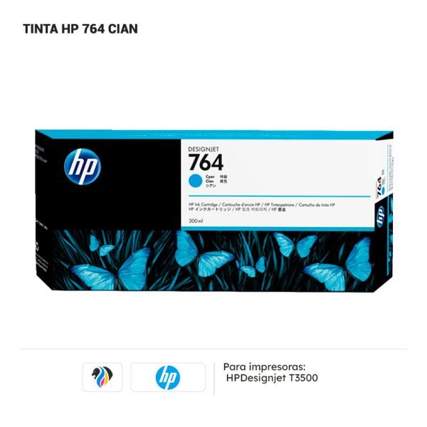 TINTA HP 764 CIAN 300ML T3500