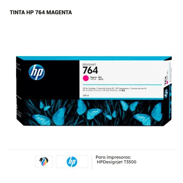 TINTA HP 764 MAGENTA 300ML T3500