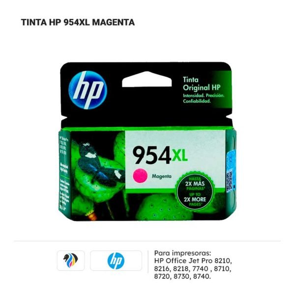 TINTA HP 954XL MAGENTA PARA 7720 7740