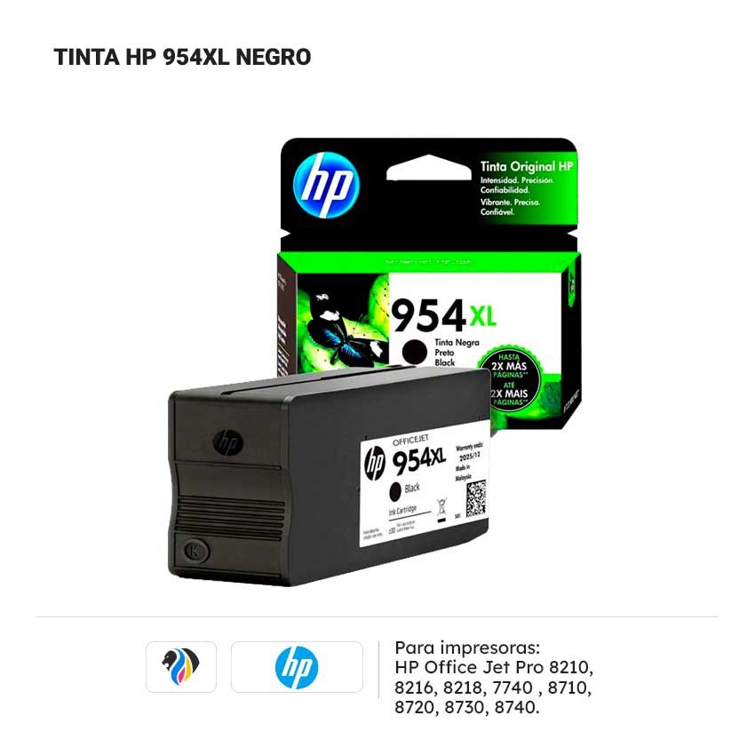 TINTA HP 954XL NEGRO PARA 7720 7740