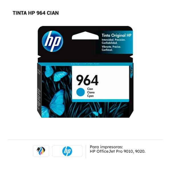 Tinta HP 964 cian
