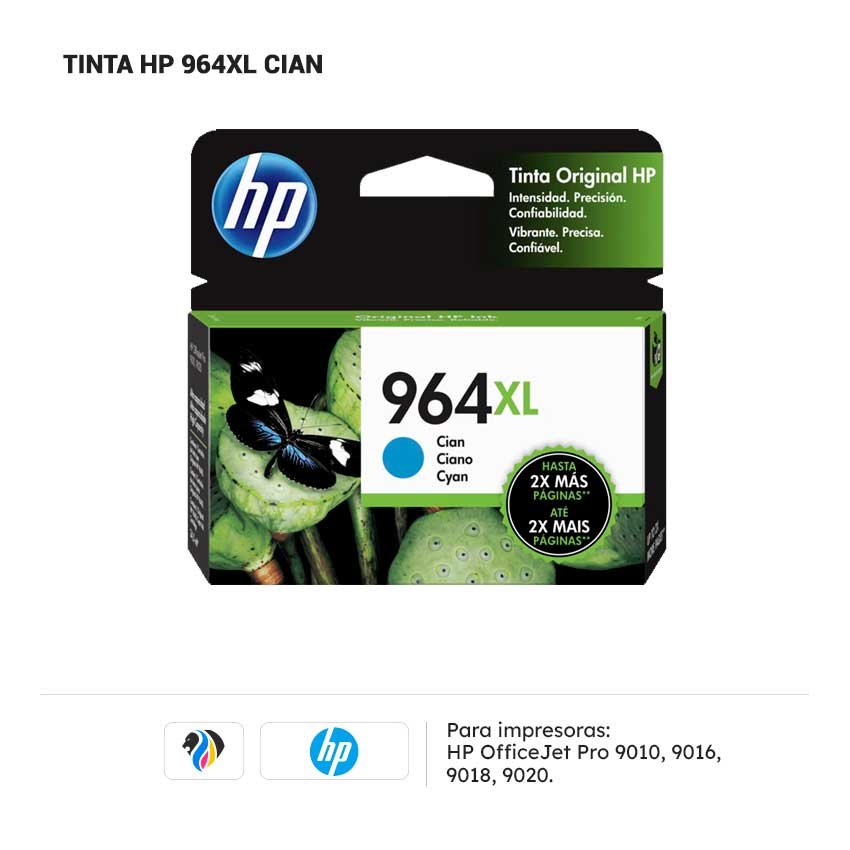 TINTA HP 964XL CIAN PARA 9010 9016 9018 9020