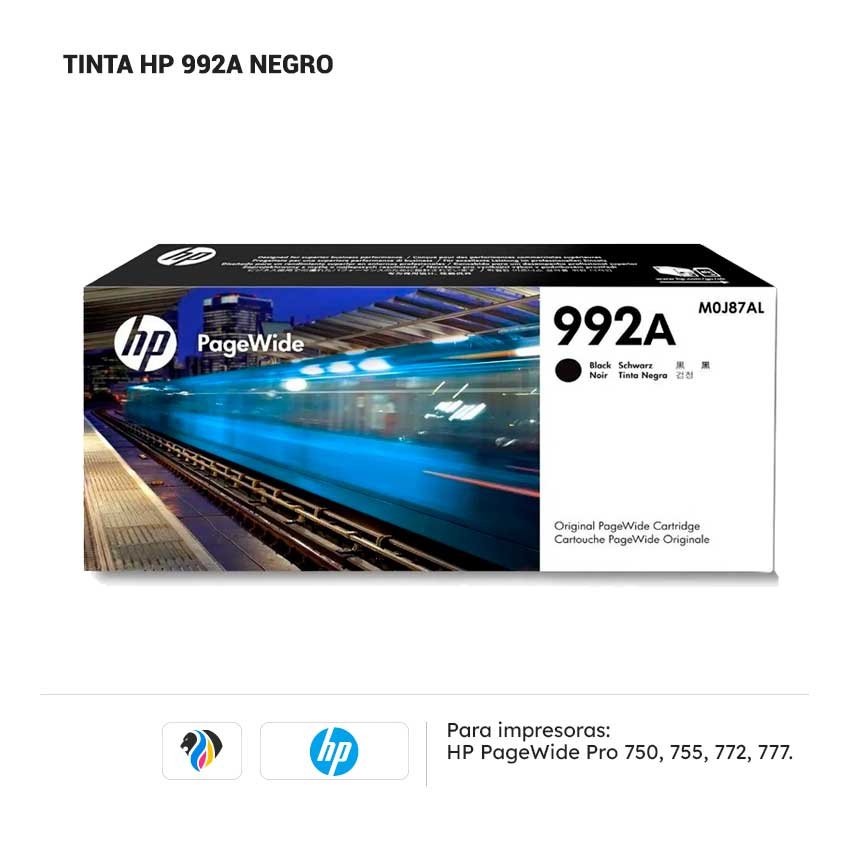 TINTA HP 992A NEGRO PARA 750 755 772 777
