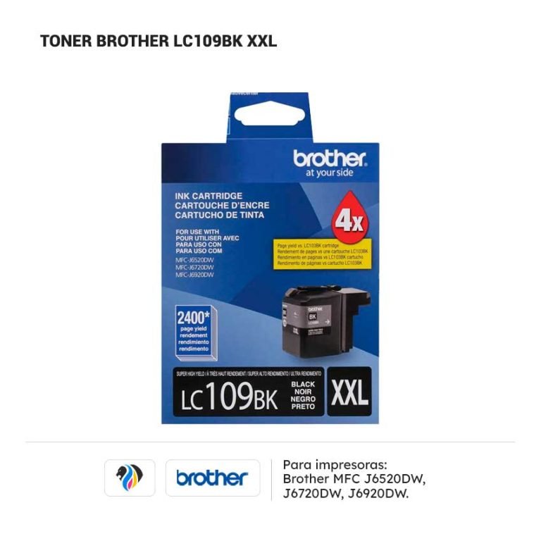 Tinta Brother LC109BK XXL para 6520 6720 6920 • Nuevo