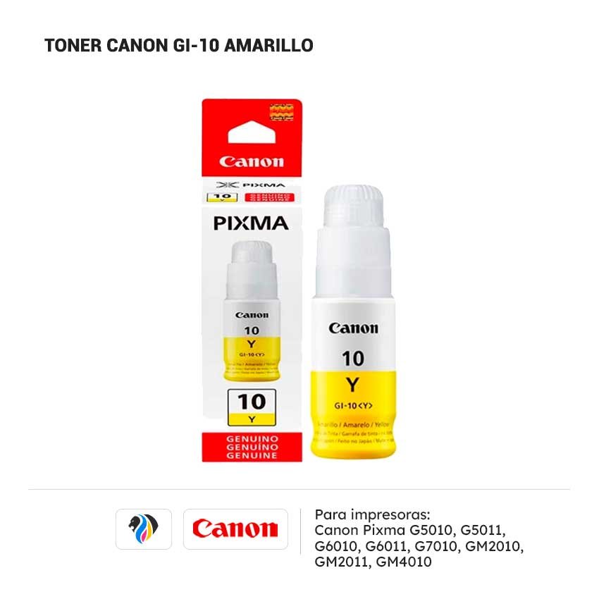 Tinta Canon GI 10 Amarillo