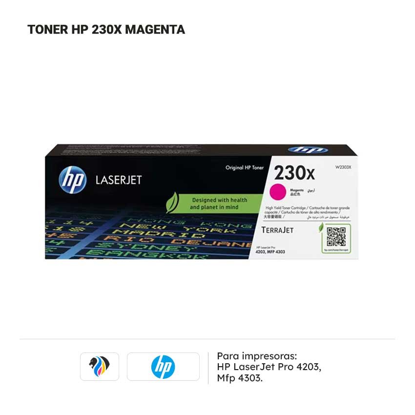 TONER HP 230X MAGENTA PARA 4203