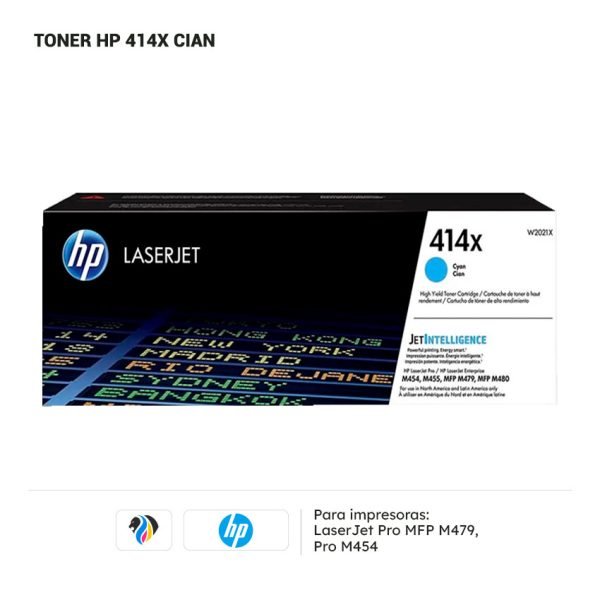 TONER HP 414X CIAN M454