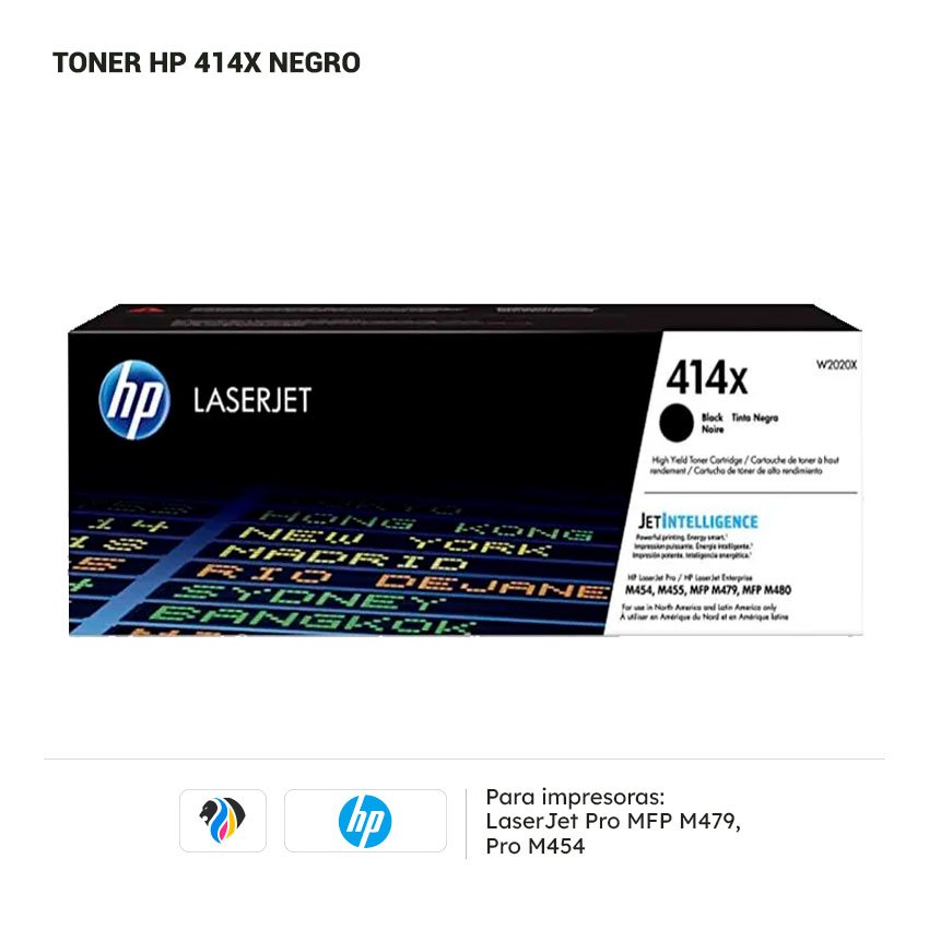 TONER HP 414X NEGRO M454