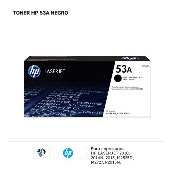 TONER HP 53A NEGRO PARA 2014N 2010