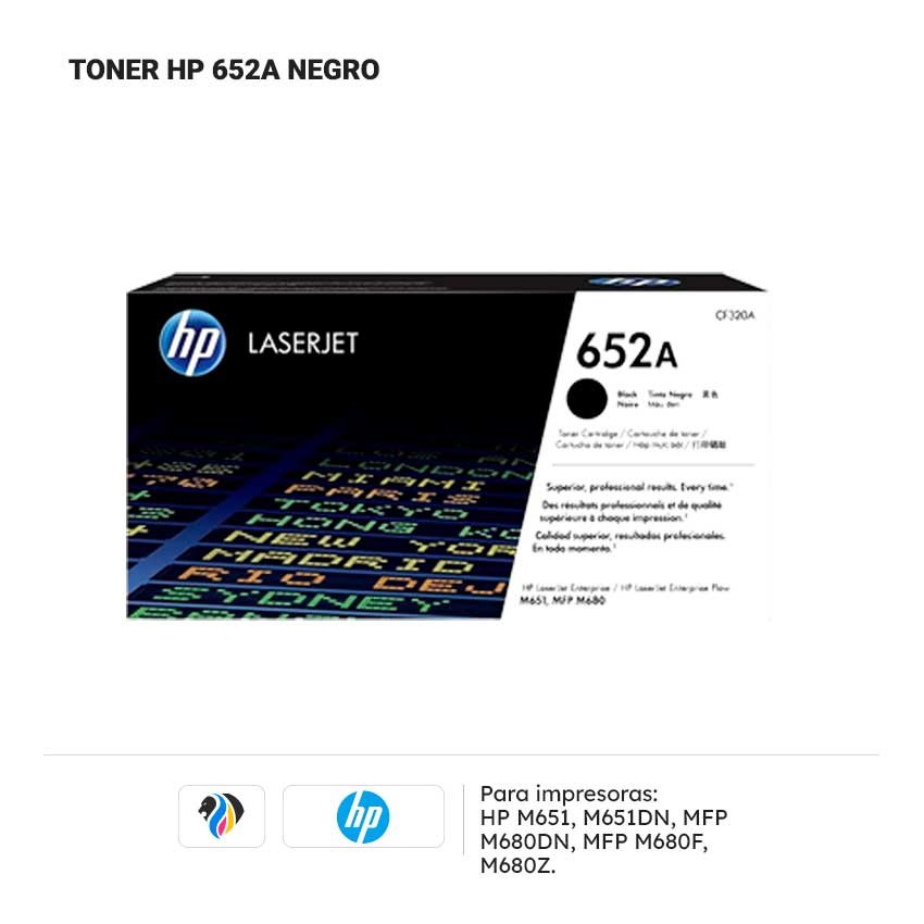 TONER HP 652A NEGRO PARA M651DN