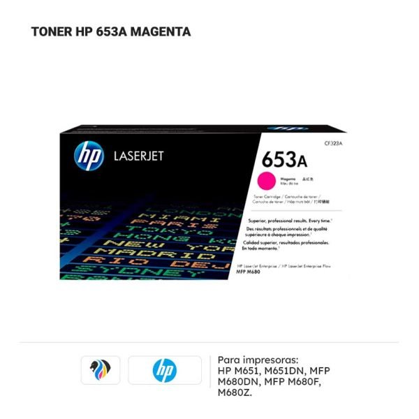 TONER HP 653A MAGENTA PARA M651DN