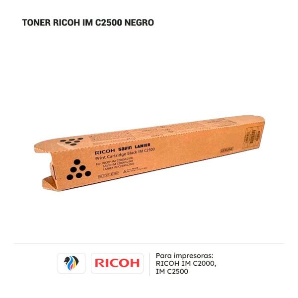 Toner Ricoh IM C2500 Negro para impresora 2000 2500