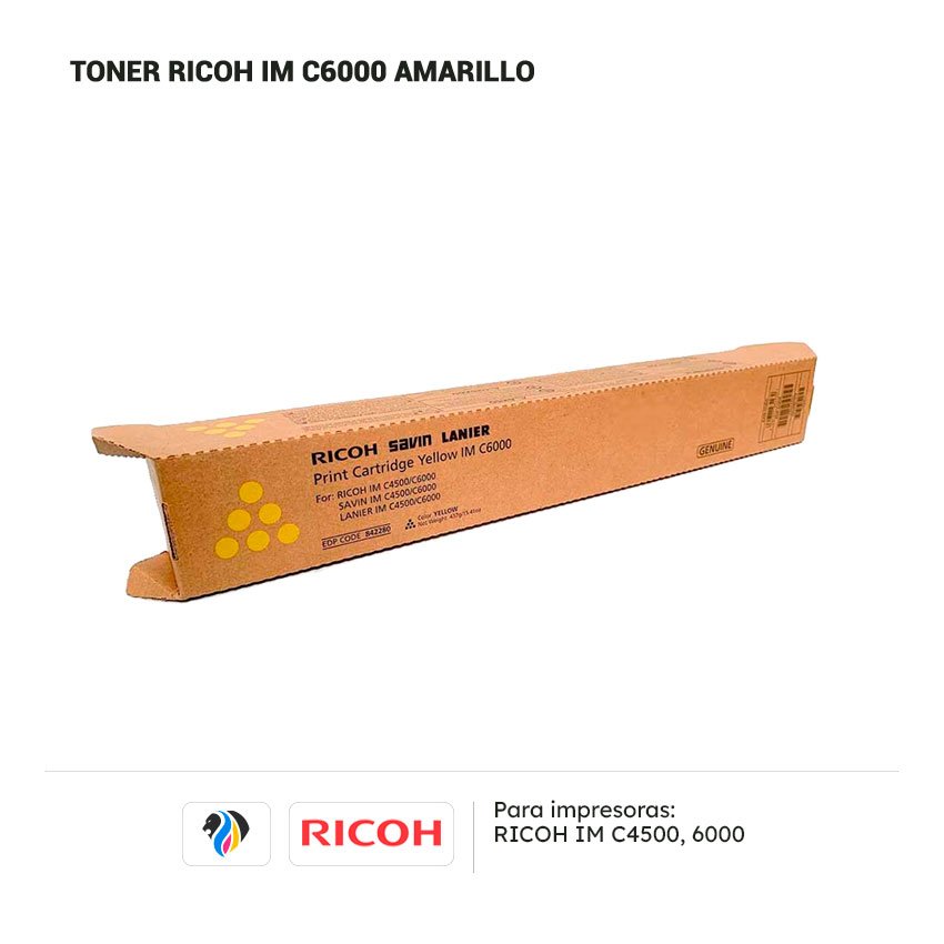 Toner Ricoh IM C6000 Amarillo