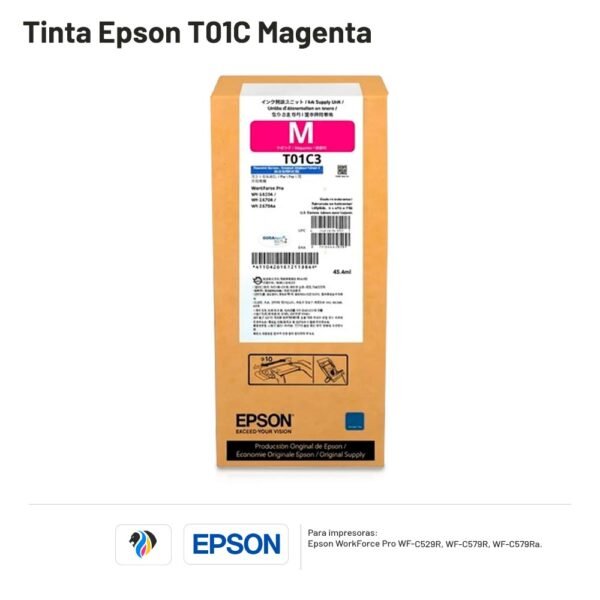 Tinta Epson T01C Magenta