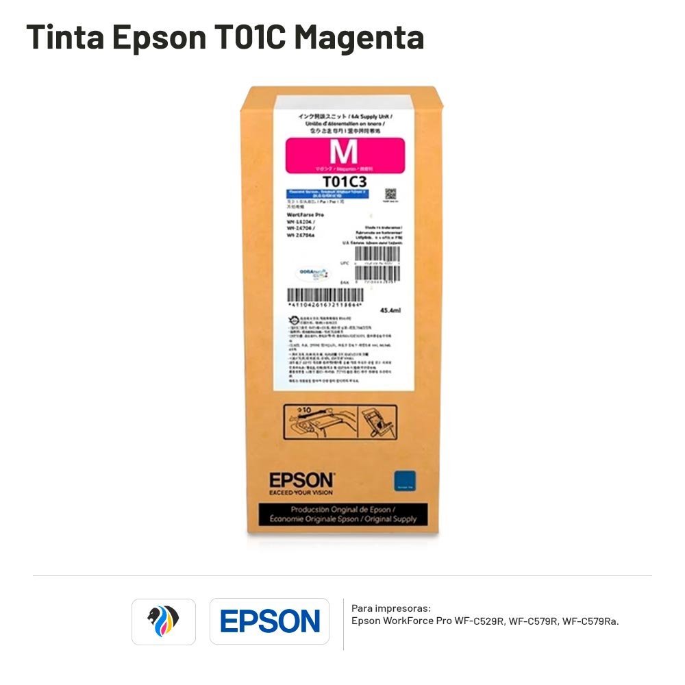 Tinta Epson T01C Magenta