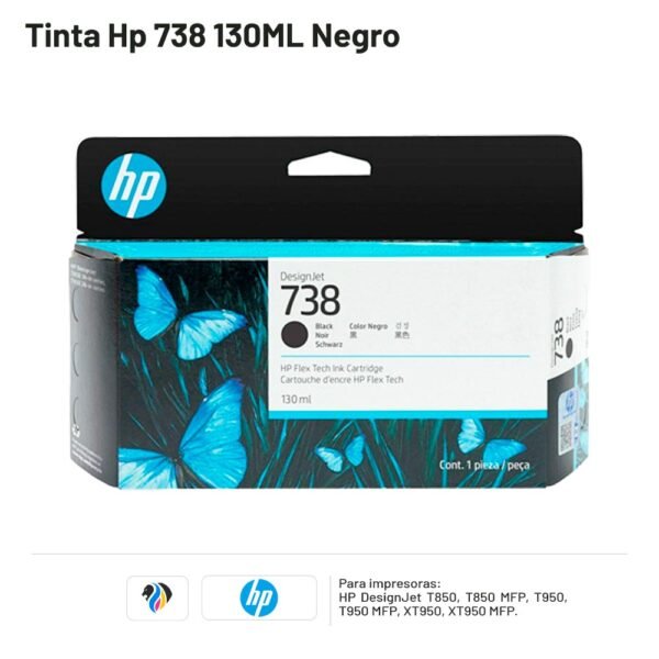 TINTA HP 738 130ML NEGRO