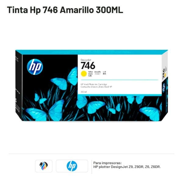 TINTA HP 746 AMARILLO 300ML