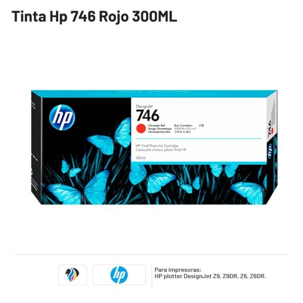TINTA HP 746 ROJO 300ML