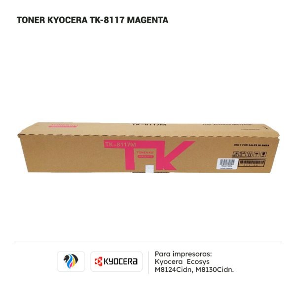 Toner Kyocera TK-8117M para impresora Kyocera M8124 M8130