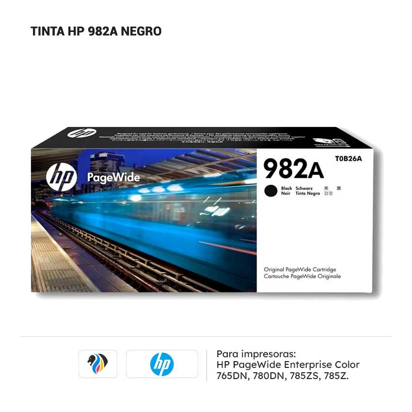 Tinta HP 982a negro para impresora HP 765 780 785