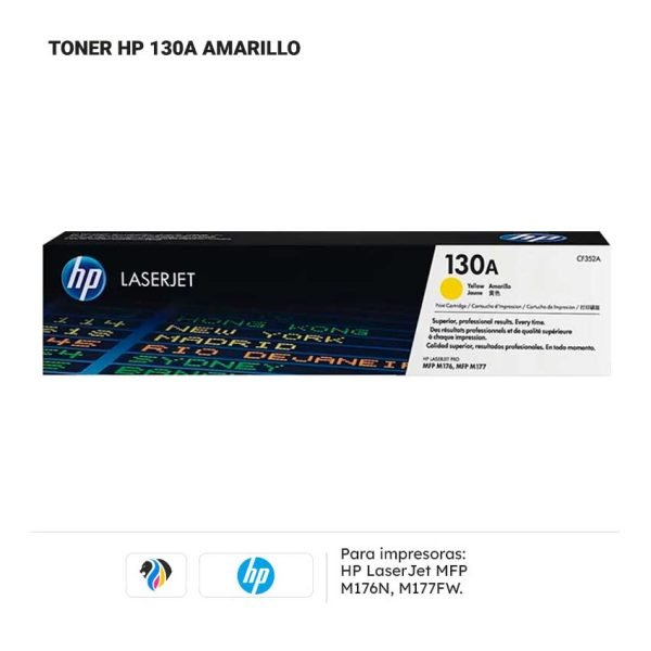 TONER HP 130A AMARILLO PARA M176N 177