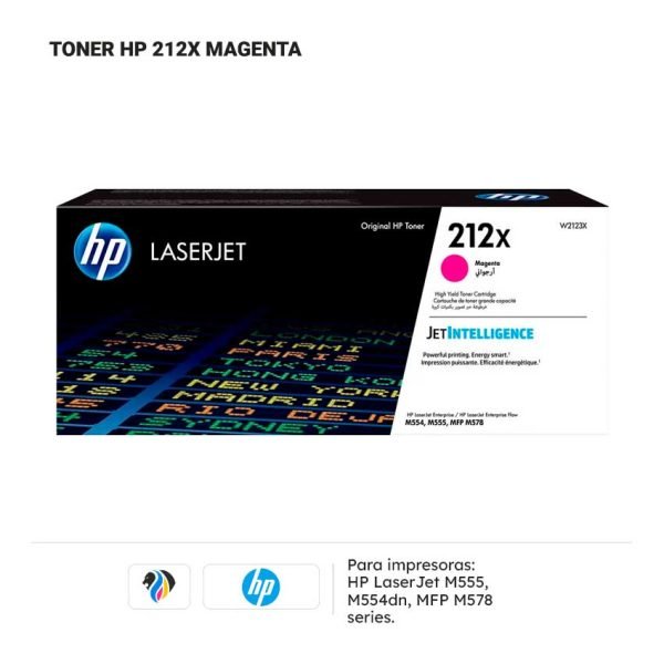 TONER HP 212X MAGENTA PARA M554 555