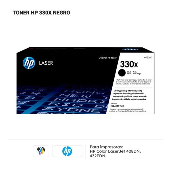 TONER HP 330X NEGRO PARA 408DN 432