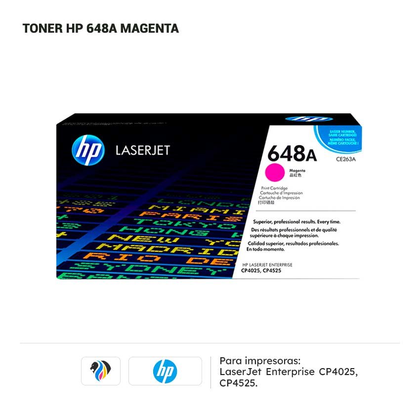 TONER HP 648A MAGENTA PARA CP4025