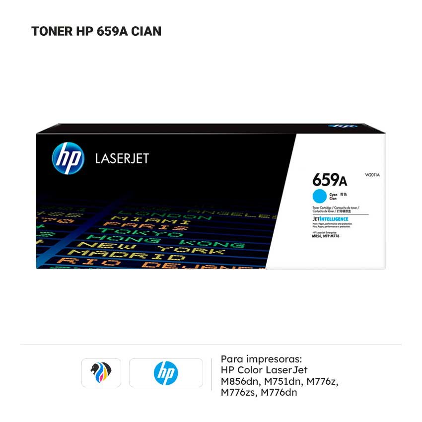 TONER HP 659A CIAN PARA M856dn 751