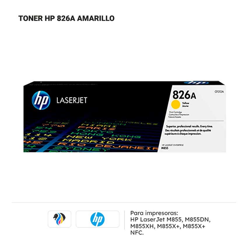 TONER HP 826A AMARILLO PARA M855