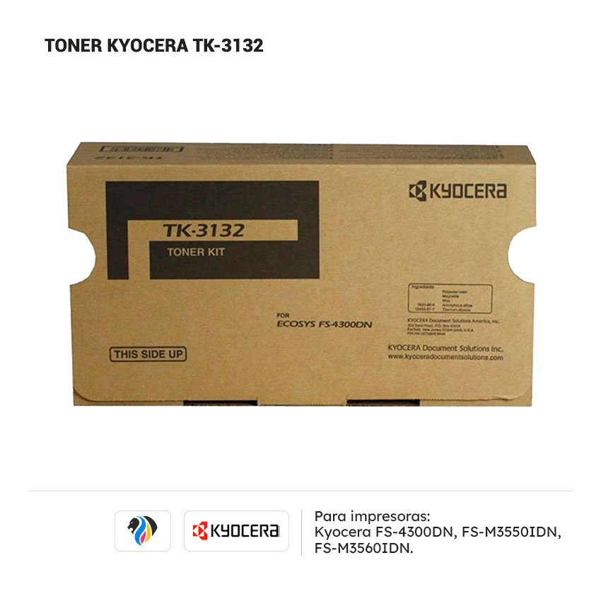 Toner Kyocera TK-3132 para impresora 4300 3550 3560