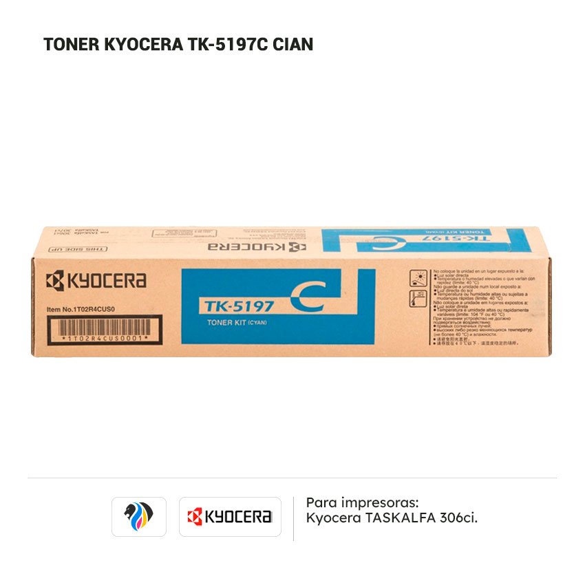 Toner Kyocera TK-5197C Cian