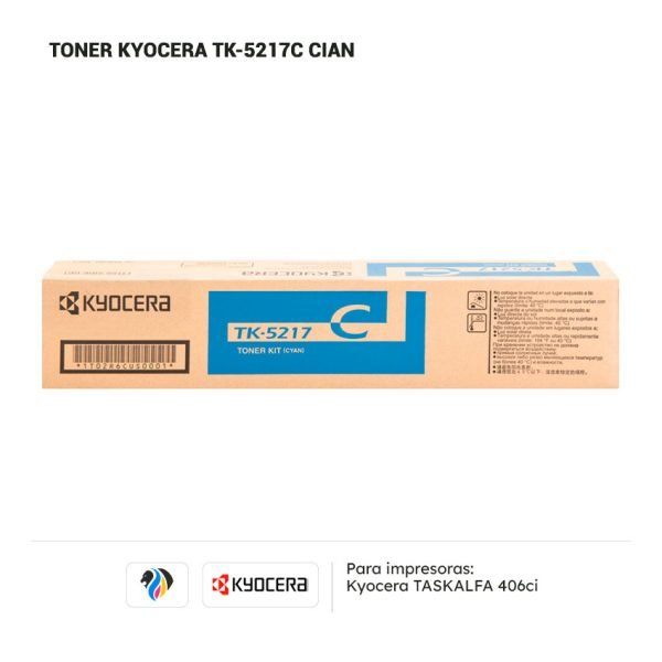 Toner Kyocera TK-5217C Cian