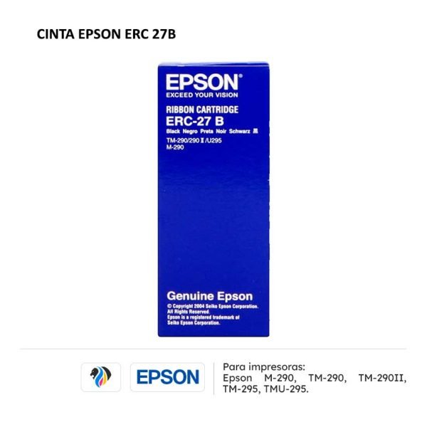 CINTA EPSON ERC 27B PARA M290 TM290 TM290II TMU295