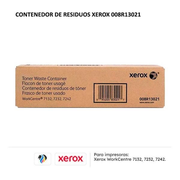 Contenedor de Residuos Xerox 008R13021 para impresoras 7132 7232 7242