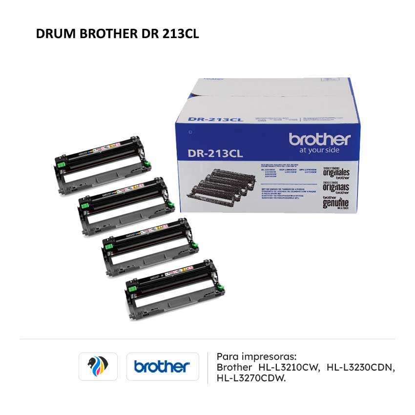 Drum Brother DR 213CL para impresora L3210CW L3230CDN L3270CDW