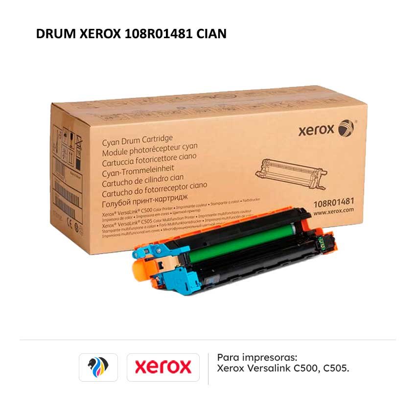 Drum Xerox 108R01481 Cian para impresora C500 C505