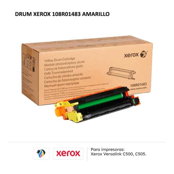Drum Xerox 108R01483 Amarillo para impresora C500 C505