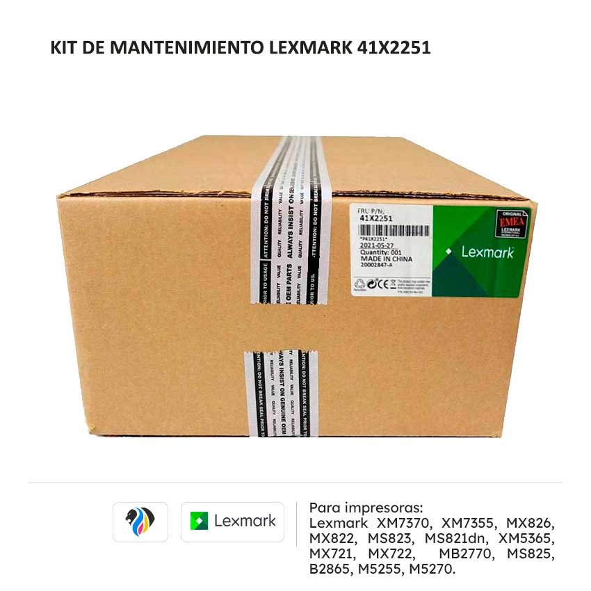 KIT DE MANTENIMIENTO LEXMARK 41X2251 PARA 7370