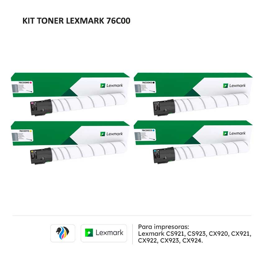 Kit Toner Lexmark 76C00