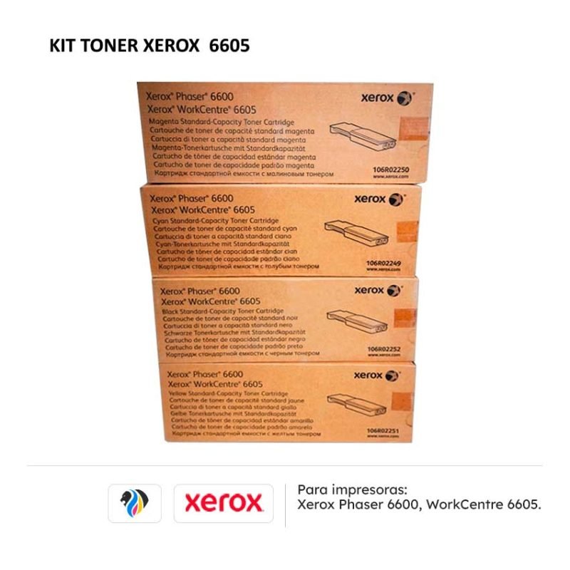 Kit Toner Xerox 6605 Workcentre 6600 Phaser • Nuevo
