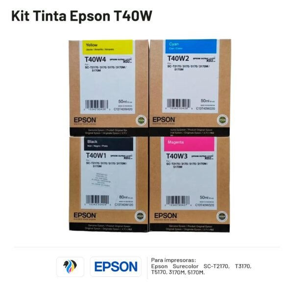 KIT TINTA EPSON T40W